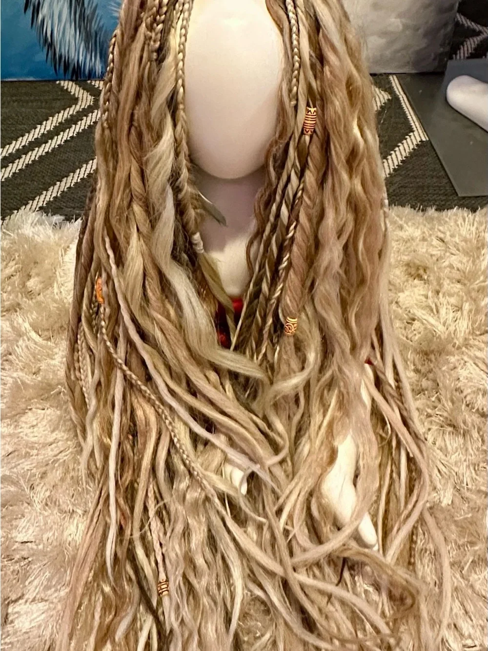 Blonde Boho Hair Extensions Full Set 70 DE